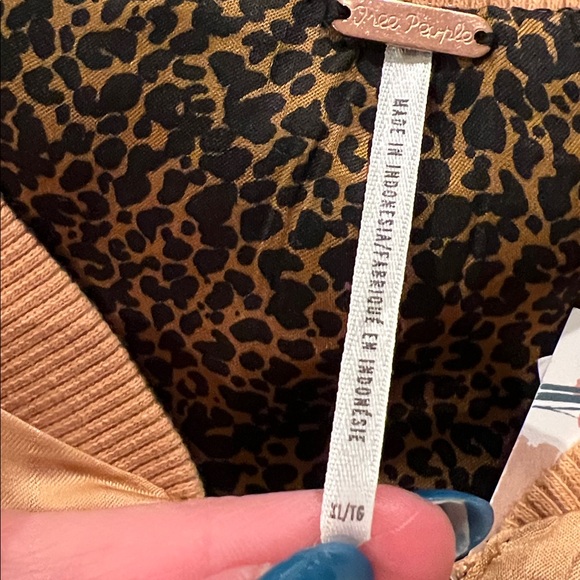 NWT Free People Women's Wicked Games Reversible Jacket Liquid Sand Size XL - Picture 10 of 11